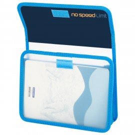 Папка для тетрадей ЮНЛАНДИЯ А5, пластик, 2 отделения, клапан на липучке, No limit, 273334