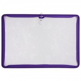 Папка для тетрадей BRAUBERG KIDS А4, 1 отделение, пластик, молния вокруг, Curious cat, 273336