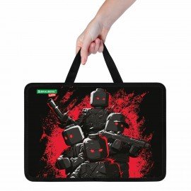 Папка на молнии с ручками BRAUBERG KIDS А4, 1 отделение, пластик, 100 мм, Terrible fighters, 273377
