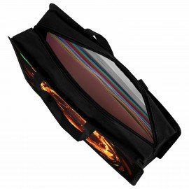 Папка на молнии с ручками BRAUBERG KIDS А4, 1 отделение, пластик, 100 мм, Fire split, 273378