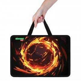 Папка на молнии с ручками BRAUBERG KIDS А4, 1 отделение, пластик, 100 мм, Fire split, 273378