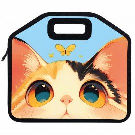 Папка-сумка ЮНЛАНДИЯ, 1 отделение, фетровые ручки, 34х30х11 см, Cute catcher, 273379