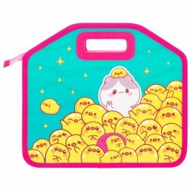 Папка-сумка ЮНЛАНДИЯ, 1 отделение, фетровые ручки, 34х30х11 см, Duck tales, 273380