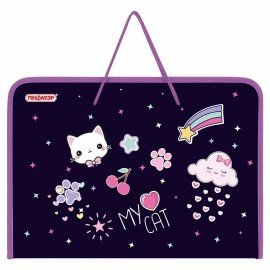 Папка для труда на молнии с ручками ПИФАГОР А4, 1 отделение, пластик, органайзер, Leapfrog, 273388