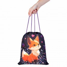 Мешок для обуви BRAUBERG KIDS, с петлей, 42х34 см, Fairy fox, 273433