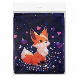 Мешок для обуви BRAUBERG KIDS, с петлей, 42х34 см, Fairy fox, 273433