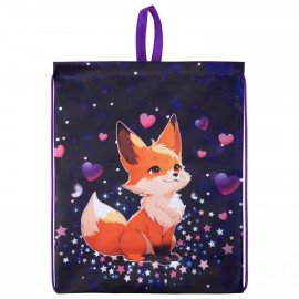 Мешок для обуви BRAUBERG KIDS, с петлей, 42х34 см, Fairy fox, 273433