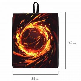 Мешок для обуви BRAUBERG KIDS, с петлей, 42х34 см, Fire split, 273436