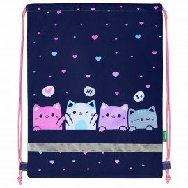 Мешок для обуви BRAUBERG KIDS, светоотражающая полоса, 46х36 см, Anti-gravity, 273437