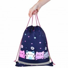 Мешок для обуви BRAUBERG KIDS, светоотражающая полоса, 46х36 см, Anti-gravity, 273437