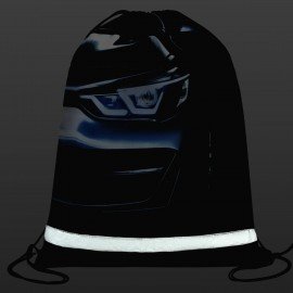 Мешок для обуви BRAUBERG KIDS, светоотражающая полоса, 46х36 см, Dark car, 273439