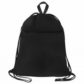Мешок для обуви BRAUBERG БОЛЬШОЙ, с ручкой, карман на молнии, сетка, 49х41 см, Total Black, 273453