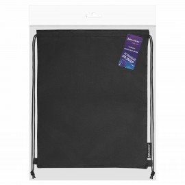 Мешок для обуви BRAUBERG большой удобный с ручкой, 51х41 см, Total Black, 273454