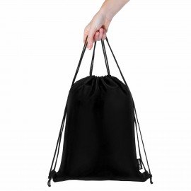 Мешок для обуви BRAUBERG большой удобный с ручкой, 51х41 см, Total Black, 273454