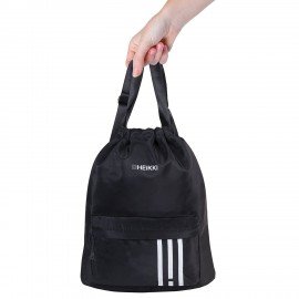 Рюкзак спортивный мешок HEIKKI CASUAL (ХЕЙКИ) с дополнительным карманом, 44х34 см, Stripe, 273458