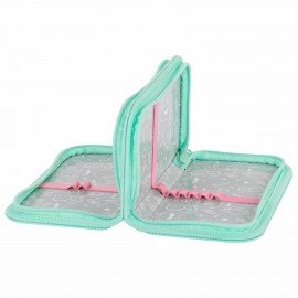 Пенал ПИФАГОР, 2 отделения, ламинированный картон, 19х11 см, Funny cats, 273481