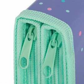 Пенал ПИФАГОР, 2 отделения, ламинированный картон, 19х11 см, Funny cats, 273481