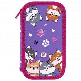 Пенал ЮНЛАНДИЯ, 2 отделения, картон с эффектом soft-touch, 19х11 см, Best fellows, 273497