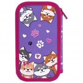 Пенал ЮНЛАНДИЯ, 2 отделения, картон с эффектом soft-touch, 19х11 см, Best fellows, 273497