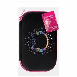 Пенал BRAUBERG SHINY, 1 отделение, 1 откидная планка, EVA, 22х13 см, Pretty face, 273516