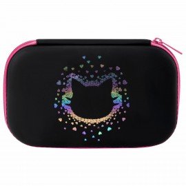 Пенал BRAUBERG SHINY, 1 отделение, 1 откидная планка, EVA, 22х13 см, Pretty face, 273516