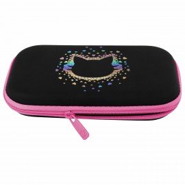 Пенал BRAUBERG SHINY, 1 отделение, 1 откидная планка, EVA, 22х13 см, Pretty face, 273516