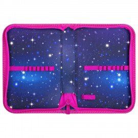 Пенал BRAUBERG, 1 отделение, полиэстер, 21х14 см, Space cat, 273518