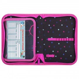 Пенал BRAUBERG, 1 отделение, 1 откидная планка, полиэстер, 21х14 см, Pink lava, 273522