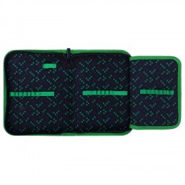 Пенал BRAUBERG, 1 отделение, 1 откидная планка, полиэстер, 21х14 см, Ominous spider, 273525