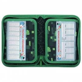 Пенал BRAUBERG, 1 отделение, 2 откидные планки, полиэстер, 21х14 см, Digital spider, 273528