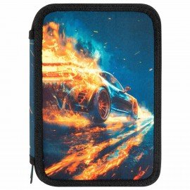 Пенал BRAUBERG, 3 отделения, полиэстер, 21х14 см, Speed increase, 273539