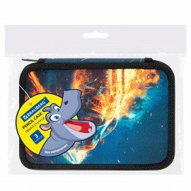 Пенал BRAUBERG, 3 отделения, полиэстер, 21х14 см, Speed increase, 273539