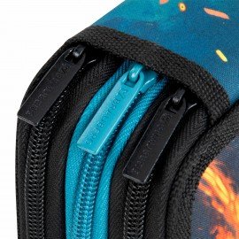 Пенал BRAUBERG, 3 отделения, полиэстер, 21х14 см, Speed increase, 273539