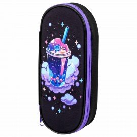 Пенал-футляр BRAUBERG, 1 отделение, органайзер, полиэстер, 22x9х5 см, Spaceshake, 273565