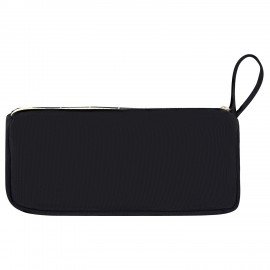 Пенал мягкий BRAUBERG, 1 отделение, карман на липучке, значок, 22х10х6 см, Black checkered, 273579