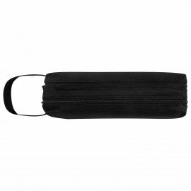 Пенал-органайзер BRAUBERG с ручкой, 2 отделения, полиэстер, 23x10 см, черный, 273592