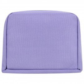 Пенал-органайзер BRAUBERG, 1 отделение, наклейки, молния вокруг, канвас, 22x15х4 см, черный, 273594