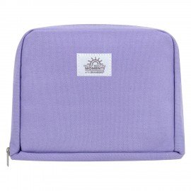 Пенал-органайзер BRAUBERG, 1 отделение, наклейки, молния вокруг, канвас, 22x15х4 см, черный, 273594