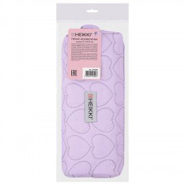Пенал-косметичка HEIKKI (ХЕЙКИ) с ручкой, 1 отделение, стеганый полиэстер, 21х8х5 см, фиолетовый, 273606