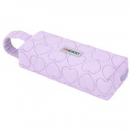 Пенал-косметичка HEIKKI (ХЕЙКИ) с ручкой, 1 отделение, стеганый полиэстер, 21х8х5 см, фиолетовый, 273606