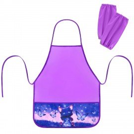 Фартук с нарукавниками для уроков труда BRAUBERG, 3 кармана, 46x54 см, Night catcher, 273642