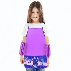 Фартук с нарукавниками для уроков труда BRAUBERG, 3 кармана, 46x54 см, Night catcher, 273642