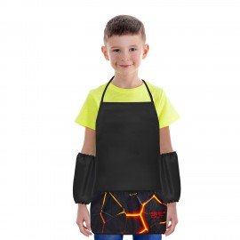 Фартук с нарукавниками для уроков труда BRAUBERG, 3 кармана, 46x54 см, Keep out, 273758