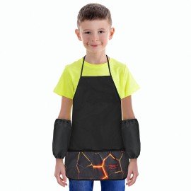 Фартук с нарукавниками для уроков труда BRAUBERG, 3 кармана, 46x54 см, Keep out, 273758