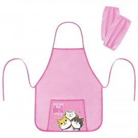 Фартук с нарукавниками для уроков труда ПИФАГОР, 1 карман, 46x54 см, Best team, 273762