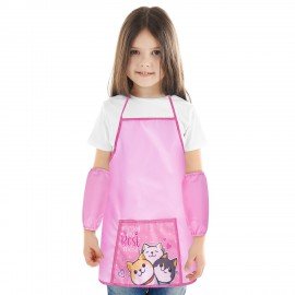 Фартук с нарукавниками для уроков труда ПИФАГОР, 1 карман, 46x54 см, Best team, 273762