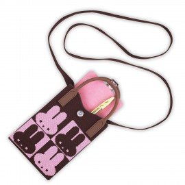 Сумочка-органайзер повседневная HEIKKI KNIT (ХЕЙКИ) кросс боди, вязаная, 17х12х5 см, Rabbit, 273790