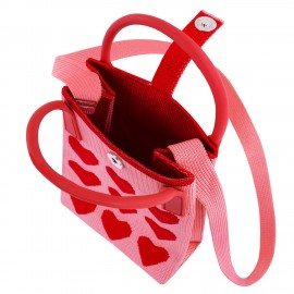 Сумочка-органайзер повседневная HEIKKI KNIT (ХЕЙКИ) кросс боди, вязаная, 17х12х5 см, Hearts, 273795