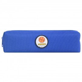 Пенал ЮНЛАНДИЯ ЮНИОР, 1 отделение, полиэстер, аппликация, Basketball, 20х6х4 см, 273798