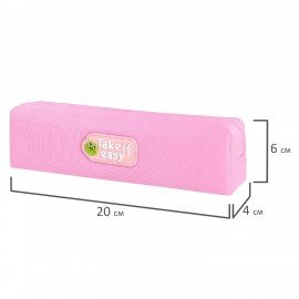 Пенал ЮНЛАНДИЯ ЮНИОР, 1 отделение, полиэстер, аппликация, Take it easy, 20х6х4 см, 273802